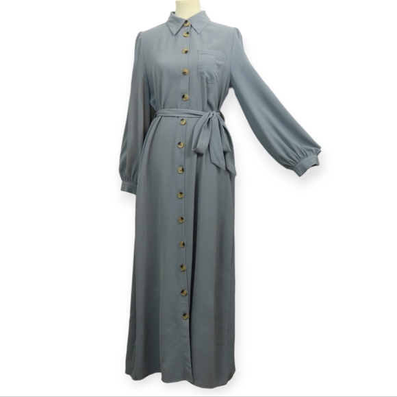 A. Sumayah Dresses & Skirts - A. Sumayah Button Up Belted Jilbab Abaya Dress